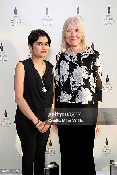 Shami Chakrabarti and Helen Dunmore celebrate the Baileys Women's Prize for Fiction 2015 Shortlist announcement at The Magazine restaurant,...