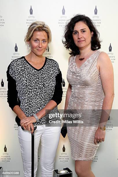 Martha Lane Fox and Shortlisted author Kamila Shamsie enjoy the Baileys Women's Prize for Fiction Shortlist party at The Magazine restaurant,...