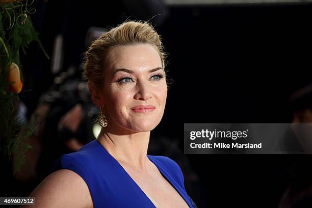 Kate Winslet attends the UK premiere of "A Little Chaos" at ODEON Kensington on April 13, 2015 in London, England.