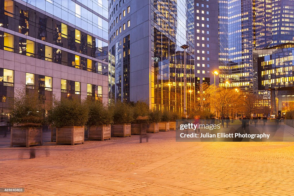 The La Defense business district of Paris.