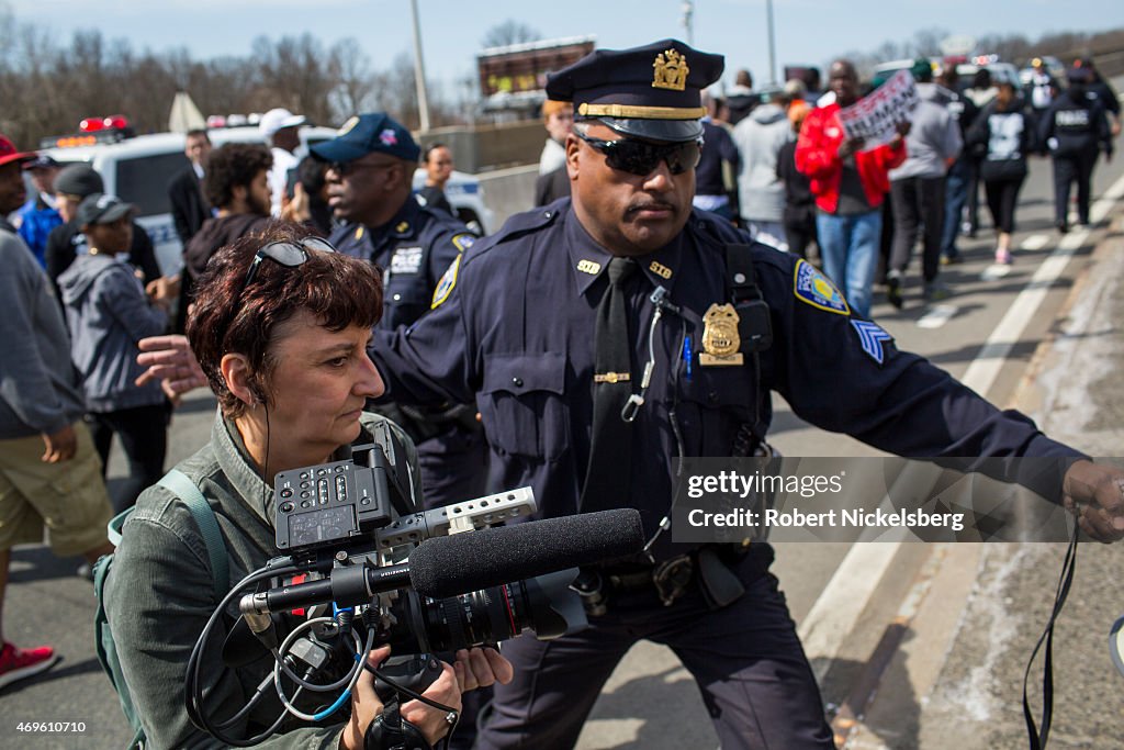 Critics Of Police Tactics Begin March From New York To Washington DC