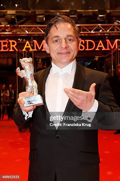 Volker Michalowski attends the closing ceremony during the 64th Berlinale International Film Festival at Berlinale Palast on February 15, 2014 in...