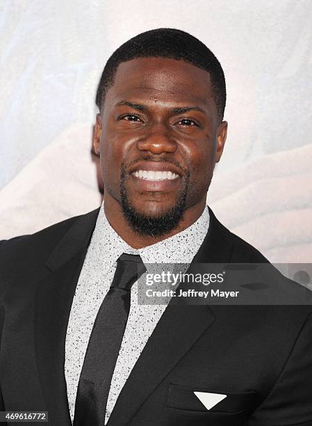 Actor Kevin Hart attends the 'Get Hard' Los Angeles premiere held at the TCL Chinese Theatre IMAX on March 25, 2015 in Hollywood, California.