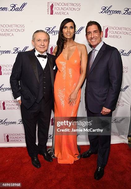 Tamer Seckin, MD, Padma Lakshmi and Senator Jeff Klein attend EFA's 7th Annual Blossom Ball at Cipriani Downtown on April 13, 2015 in New York City.