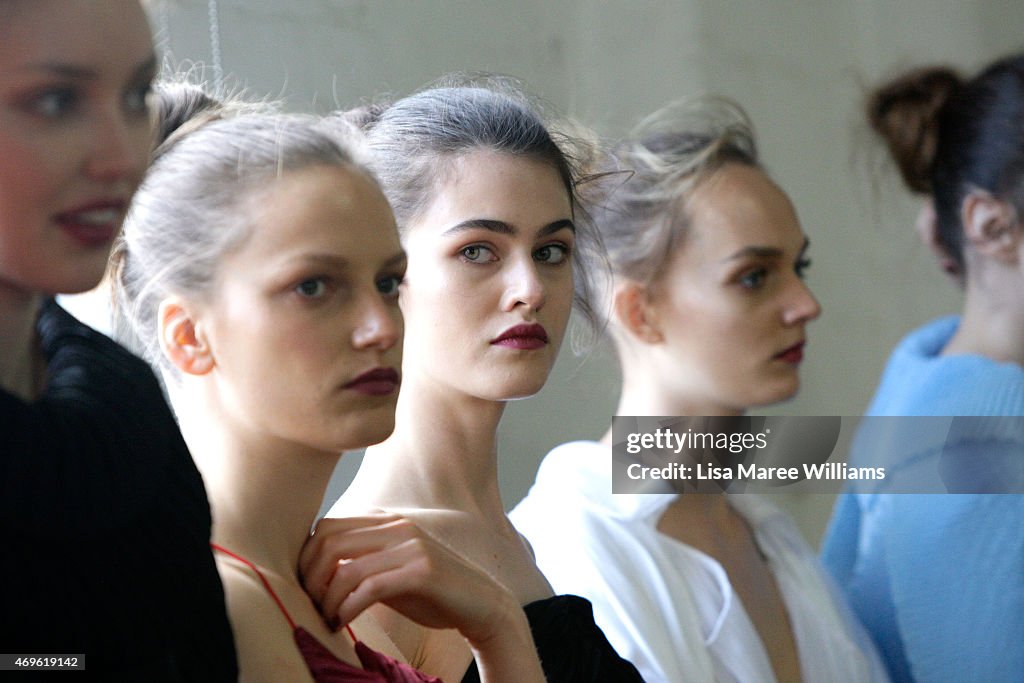 Michael Lo Sordo - Backstage - Mercedes-Benz Fashion Week Australia 2015