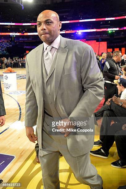 Former NBA Player Charles Barkley attends the State Farm All-Star Saturday Night during the NBA All-Star Weekend 2014 at The Smoothie King Center on...