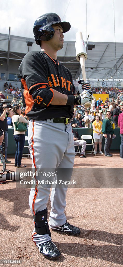 San Francisco Giants v Oakland Athletics