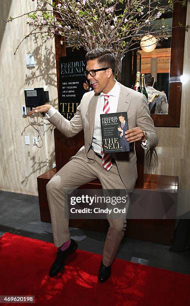 Fredrik Eklund attends the Gilt City celebration of his new book "The Sell: The Secrets Of Selling Anything To Anyone" on April 13, 2015 in New York...