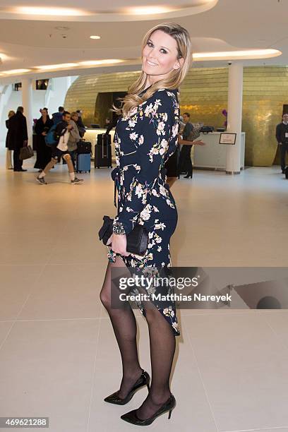 Katja Kuehne attends the Victress Awards Gala 2015 at Andel's Hotel on April 13, 2015 in Berlin, Germany.