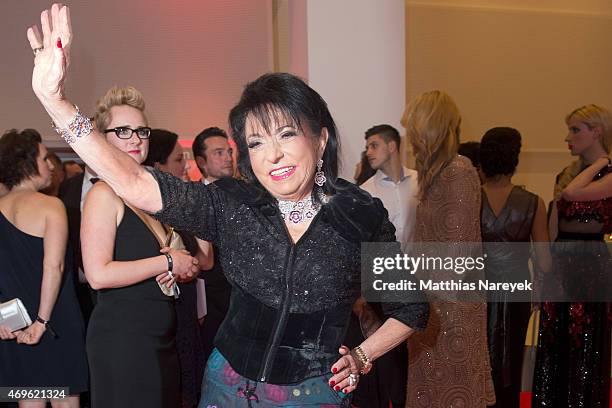 Regine Sixt attends the Victress Awards Gala 2015 at Andel's Hotel on April 13, 2015 in Berlin, Germany.