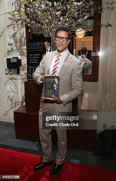 Fredrik Eklund attends the Gilt City celebration of his new book "The Sell: The Secrets Of Selling Anything To Anyone" on April 13, 2015 in New York...