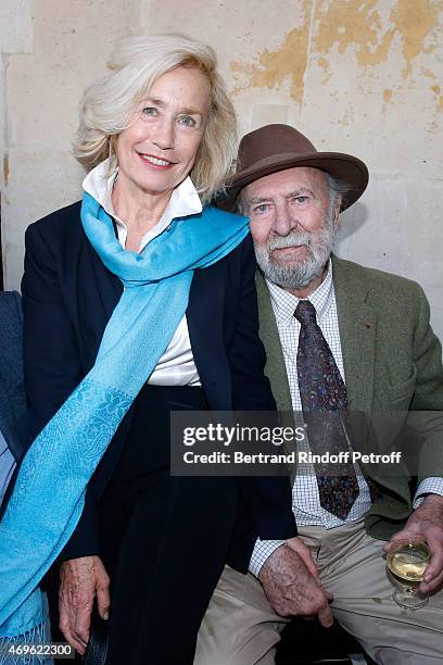 Actors Brigitte Fossey and Jean-Pierre Marielle attend Museum Paul Belmondo celebrates its 5th Anniversary on April 13, 2015 in Boulogne-Billancourt,...