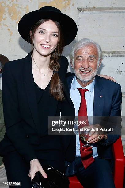 Jean-Paul Belmondo and his niece Annabelle Waters Belmondo attend Museum Paul Belmondo celebrates its 5th Anniversary on April 13, 2015 in...