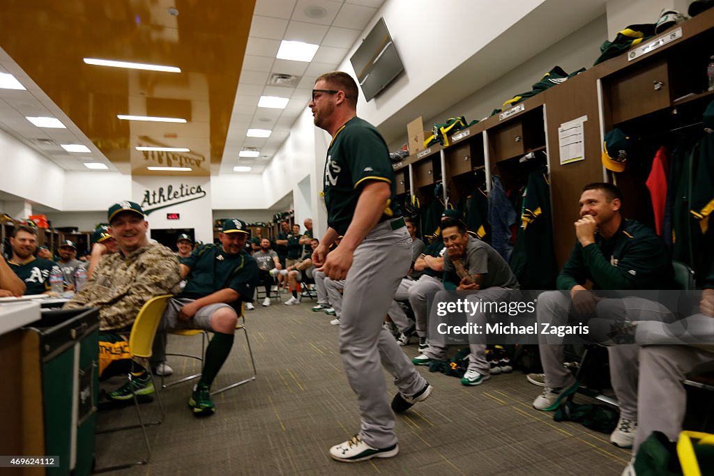 Oakland Athletics Spring Training Workout