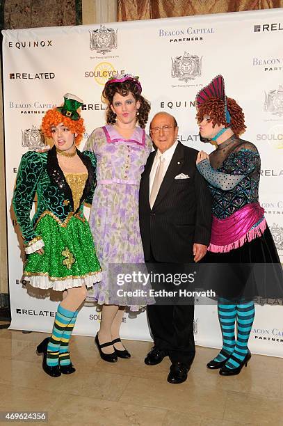 Clive Davis and performers attend The Hasty Pudding Institute Of 1770 Order Of The Golden Sphinx Gala 2015 at The Plaza Hotel on April 13, 2015 in...