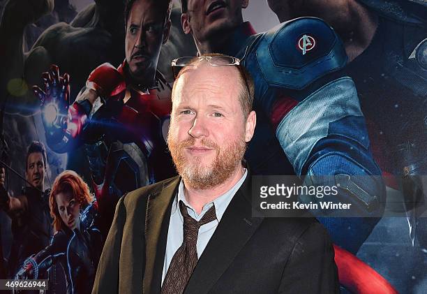 Writer/Director Joss Whedon attends the premiere of Marvel's "Avengers: Age Of Ultron" at Dolby Theatre on April 13, 2015 in Hollywood, California.