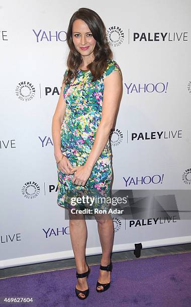 Actress Amy Acker attends The Paley Center For Media Hosts An Evening With 'Person Of Interest' at The Paley Center for Media on April 13, 2015 in...