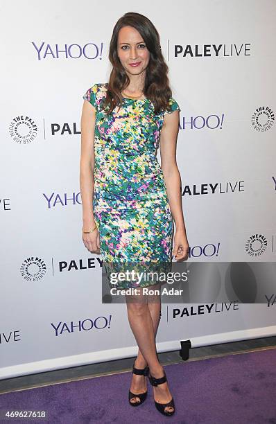 Actress Amy Acker attends The Paley Center For Media Hosts An Evening With 'Person Of Interest' at The Paley Center for Media on April 13, 2015 in...