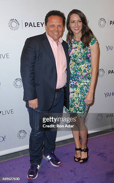 Actors Kevin Chapman and Amy Acker attend The Paley Center For Media Hosts An Evening With 'Person Of Interest' at The Paley Center for Media on...