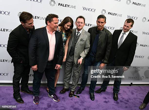 Executive Producer Jonathan Nolan, Actor Kevin Chapman, Actress Amy Acker, Actor Michael Emerson, Actor Jim Caviezel and Executive Producer Greg...