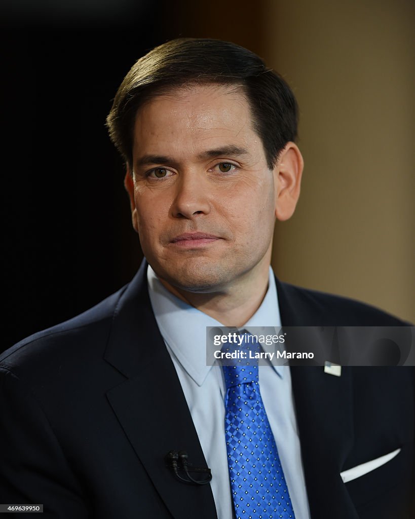 Celebrities Attend Marco Rubio Announcement At The Freedom Tower