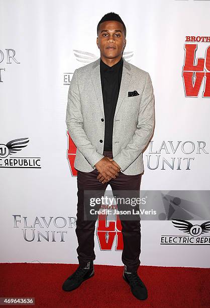 Actor Cory Hardrict attends the premiere of "Brotherly Love" at SilverScreen Theater at the Pacific Design Center on April 13, 2015 in West...