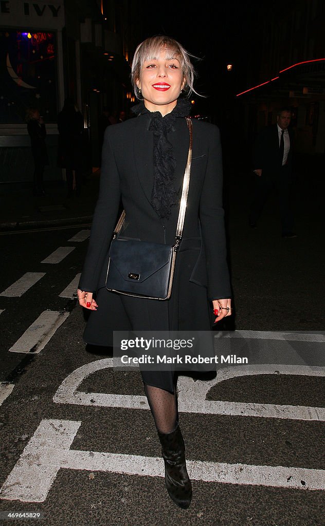 Celebrity Sightings At London Fashion Week AW14 - February 15, 2014