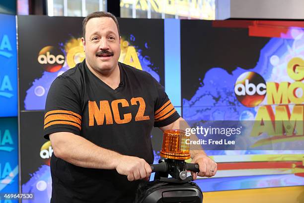 Kevin James is a guest on "Good Morning America," 4/13/15, airing on the Walt Disney Television via Getty Images Television Network.
