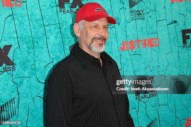 Actor Nick Searcy attends the premiere of FX's 'Justified' series finale at ArcLight Cinemas Cinerama Dome on April 13, 2015 in Hollywood, California.