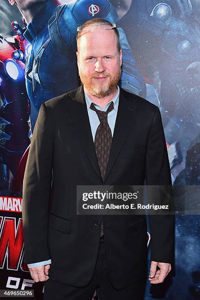 Writer/director Joss Whedon attends the world premiere of Marvel's "Avengers: Age Of Ultron" at the Dolby Theatre on April 13, 2015 in Hollywood,...