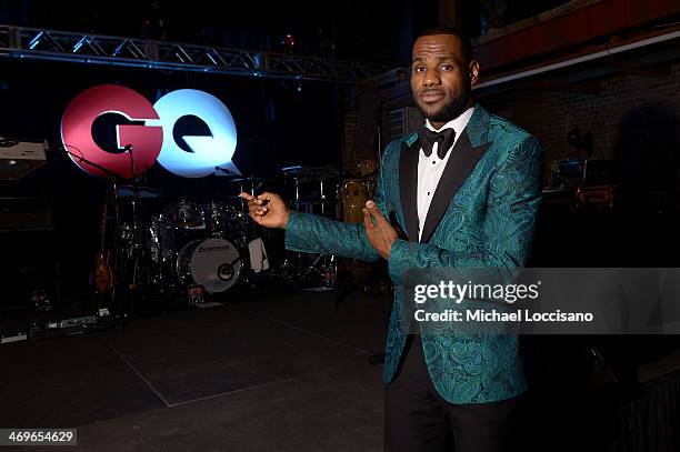 Player LeBron James attends GQ & LeBron James NBA All Star Party Sponsored By Samsung Galaxy And Beats at Ogden Museum's Patrick F. Taylor Library on...