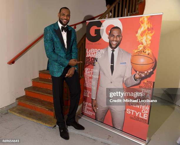 Player LeBron James attends GQ & LeBron James NBA All Star Party Sponsored By Samsung Galaxy And Beats at Ogden Museum's Patrick F. Taylor Library on...