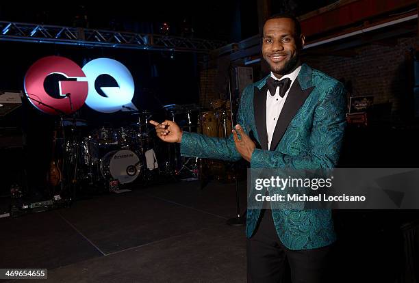 Player LeBron James attends GQ & LeBron James NBA All Star Party Sponsored By Samsung Galaxy And Beats at Ogden Museum's Patrick F. Taylor Library on...