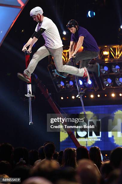 General view of atmosphere during the 4th Annual Cartoon Network Hall Of Game Awards held at the Barker Hangar on February 15, 2014 in Santa Monica,...