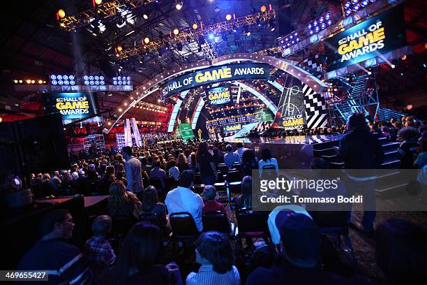General view of atmosphere during the 4th Annual Cartoon Network Hall Of Game Awards held at the Barker Hangar on February 15, 2014 in Santa Monica,...