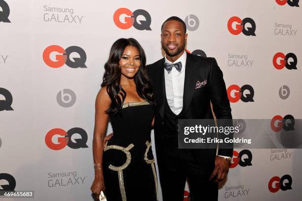 Actress Gabrielle Union and Miami Heat Shooting Guard Dwyane Wade attend GQ & LeBron James NBA All Star Party sponsored by Samsung Galaxy and Beats...