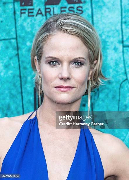 Joelle Carter attends the Premiere Of FX's "Justified" Series Finale at ArcLight Cinemas Cinerama Dome on April 13, 2015 in Hollywood, California.