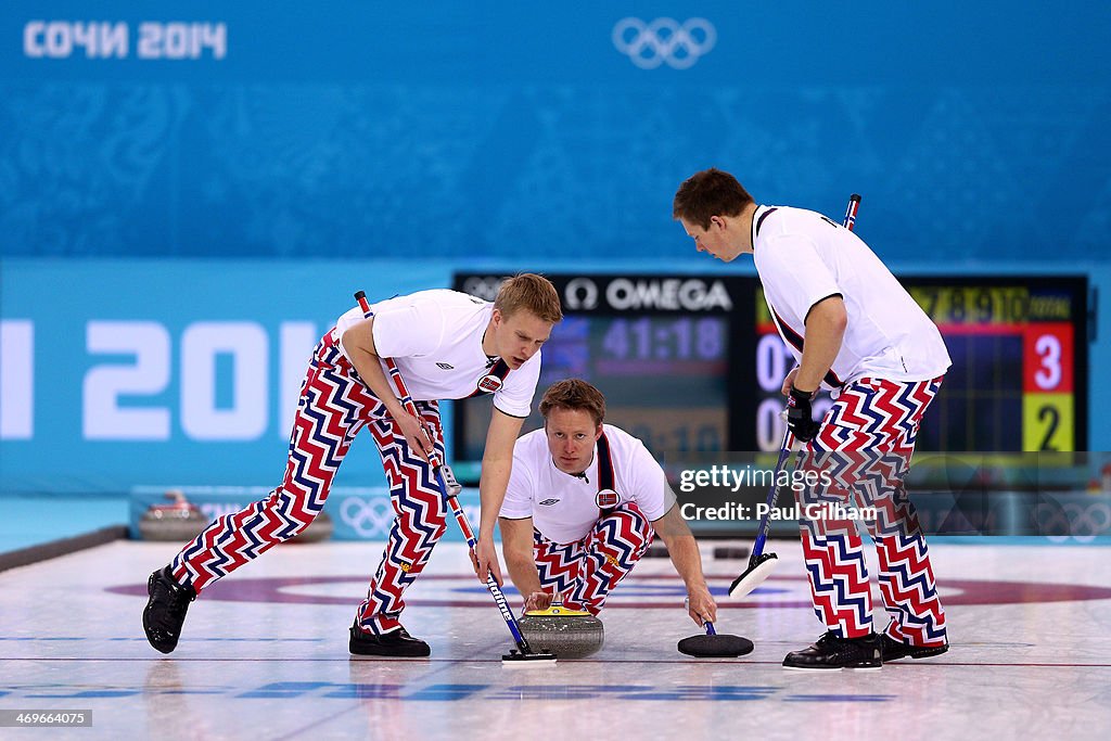 Curling - Winter Olympics Day 9