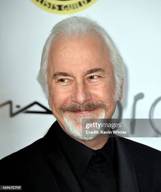 Make-up artist Rick Baker arrives at the Annual Make-Up Artists and Hair Stylists Guild Awards at the Paramount Theatre on February 15, 2014 in Los...