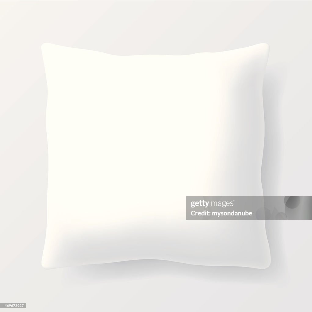 Vector blank square pillow