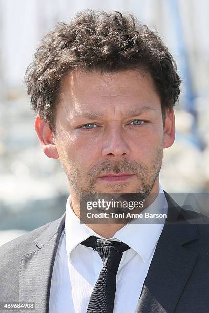 Richard Coyle attends A.D. The Bible Continues photocall as part of MIPTV 2015 on April 14, 2015 in Cannes, France.