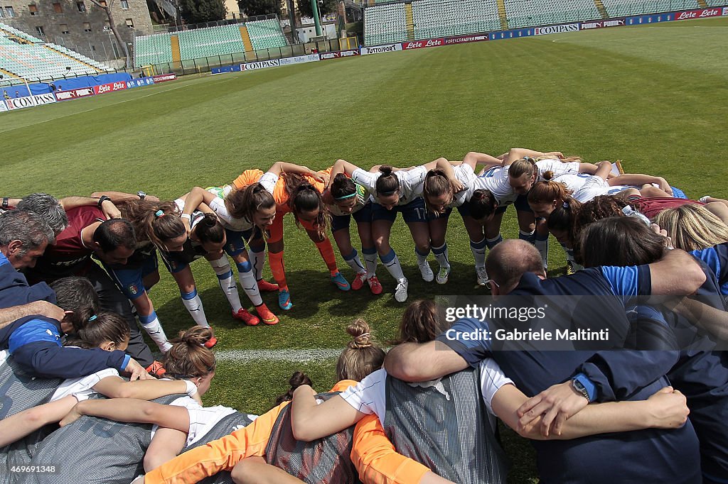 U17 Girl's Italy v U17 Girl's Germany - UEFA Under17 Women's Elite Round