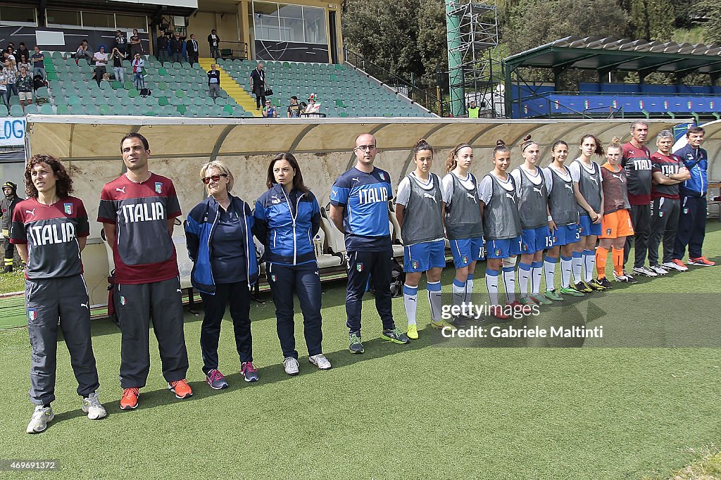 U17 Girl's Italy v U17 Girl's Germany - UEFA Under17 Women's Elite Round