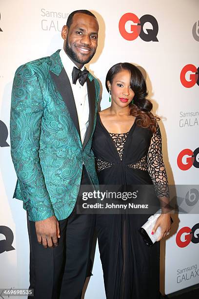 Lebron James and Savannah Brinson attend the GQ All Start party during NBA All-Star Weekend 2014 at Ogden Museum Of Southern Art on February 15, 2014...