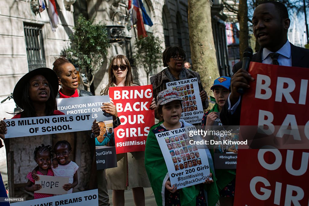 First Anniversary Of Terrorist Group Boko Haram Abducting 200 Nigerian Girls