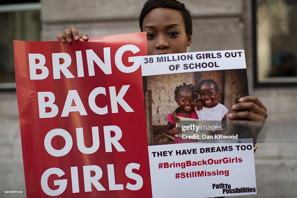 First Anniversary Of Terrorist Group Boko Haram Abducting 200 Nigerian Girls