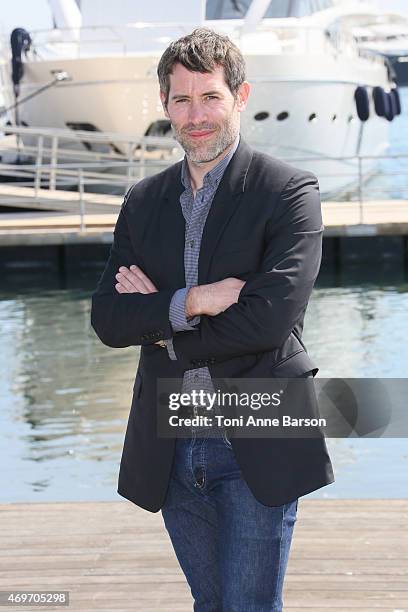 Jalil Lespert attends the 'Versailles' photocall as part of MIPTV 2015 on April 14, 2015 in Cannes, France.