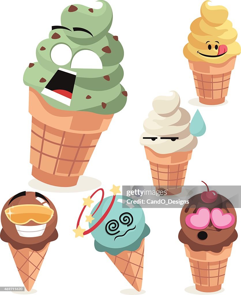 Ice Cream Cones Set A