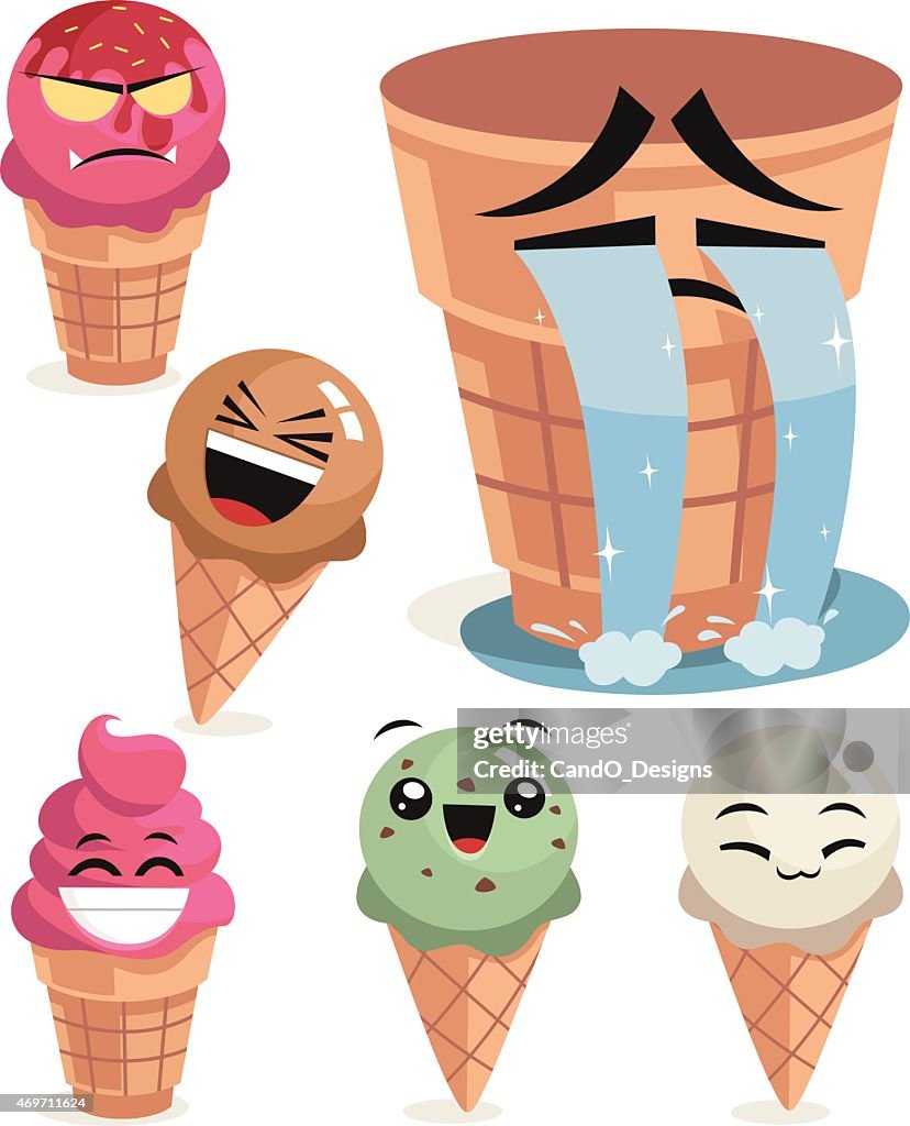 Cornets de glace ensemble B