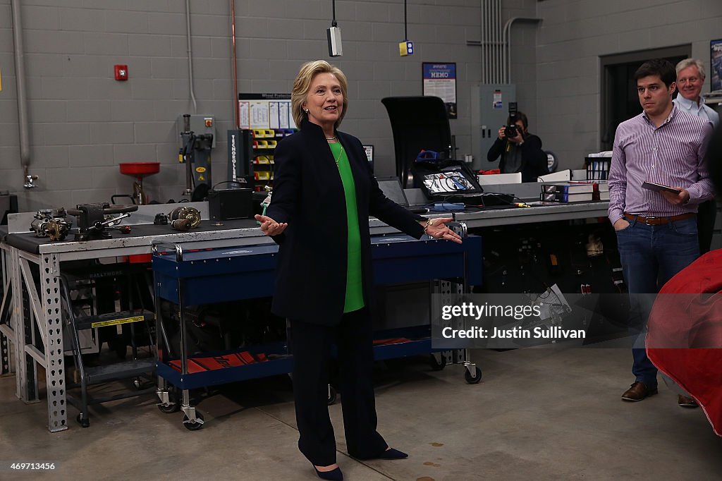 Hillary Clinton Begins Presidential Campaign In Iowa